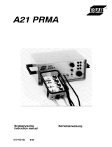 ESAB PRMA A21 PRMA Användarmanual