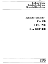 ESAB LCA 800, LCA 1200, LCA 1400 Användarmanual