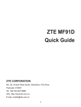 ZTE MF91D Användarmanual