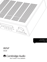 Cambridge Audio Azur 551R V1/V2 Användarmanual