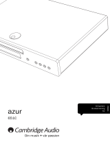 Cambridge Audio AZUR 651C Användarmanual