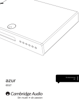 Cambridge Audio AZUR 651T Användarmanual