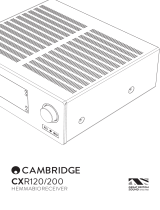 Cambridge Audio CXR 120/200 Användarmanual