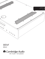 Cambridge Audio AZUR 851C Användarmanual