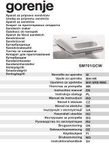 Gorenje SM701GCW Användarmanual