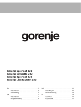 Gorenje DU6000 Bruksanvisning