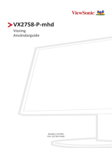 ViewSonic VX2758-P-MHD-S Användarguide