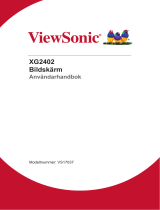 ViewSonic XG2402 Användarguide