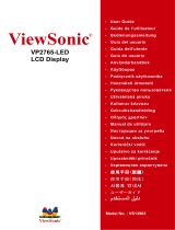 ViewSonic VP2765-LED Användarguide