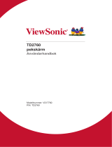 ViewSonic TD2760 Användarguide
