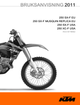 KTM 250 SX-F EU 2011 Bruksanvisning