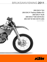 KTM 250 XCF-W Six Days 2011 Bruksanvisning