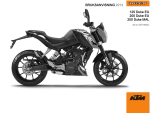 KTM 200 Duke AR 2013 Bruksanvisning