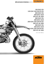 KTM 125 EXC 2013 Bruksanvisning