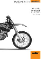 KTM 250 XC-F US 2013 Bruksanvisning