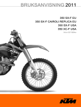 KTM 350 SX-F 2011 Bruksanvisning