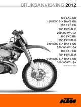 KTM 125 EXC EU 2012 Bruksanvisning