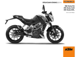 KTM 390 Duke EU 2013 Bruksanvisning