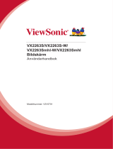 ViewSonic VX2263SMHL-W-S Användarguide