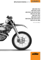 KTM 450 EXC 2013 Bruksanvisning