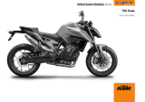 KTM 790 DUKE EU 2018 Bruksanvisning