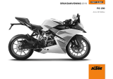 KTM RC 200 2019 Bruksanvisning