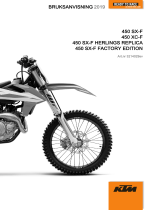 KTM 450 SX-F 2019 Bruksanvisning