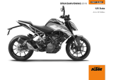 KTM 125 Duke EU 2019 Bruksanvisning