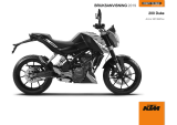 KTM 200 Duke MY 2019 Bruksanvisning