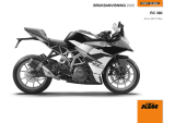 KTM RC 390 2020 EU Bruksanvisning