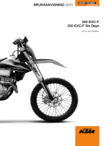 KTM 250 EXC-F Six Days 2020 Bruksanvisning