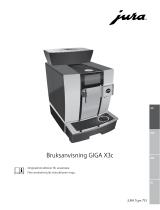 Jura GIGA X3c Bruksanvisningar