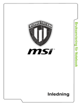 MSI WS72 (6th Gen) Bruksanvisning