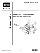 Toro GreensPro 1260 Greens Roller Användarmanual