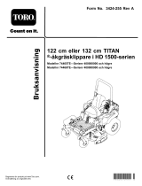 Toro 122cm TITAN HD 1500 Series Riding Mower Användarmanual