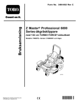 Toro Z Master Professional 6000 Series Riding Mower, Användarmanual