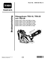 Toro TRX-26 Trencher Användarmanual