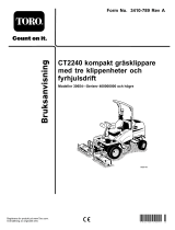 Toro CT2240 Compact Triple 4-Wheel Drive Turf Mower Användarmanual