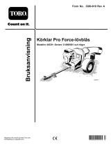 Toro Road-Ready Pro Force Debris Blower Användarmanual