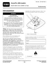 Toro HoverPro 400 Machine Användarmanual