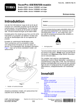 Toro HoverPro 500 Machine Användarmanual