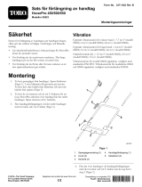 Toro Handlebar Extension Kit, HoverPro 450/500/550 Machine Installationsguide