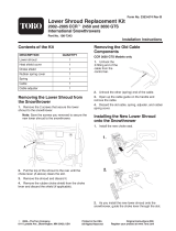 Toro Lower Shroud Replacement Kit, 2002 and After CCR2450 and CCR3650 Snowthrowers Installationsguide