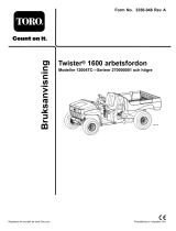 Toro Twister 1600 Utility Vehicle Användarmanual