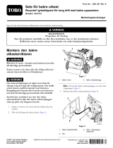 Toro Rear Discharge Kit, Heavy-Duty Recycler/Rear Bagger Lawn Mowers Installationsguide