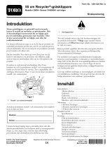 Toro 55cm Recycler Lawn Mower Användarmanual