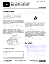 Toro 55cm Recycler Lawn Mower Användarmanual