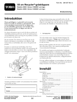 Toro 55cm Recycler Lawn Mower Användarmanual