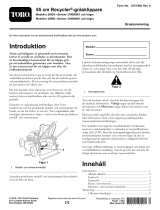 Toro 55cm Recycler Lawn Mower Användarmanual