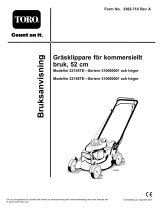 Toro Commercial 53cm Lawn Mower Användarmanual